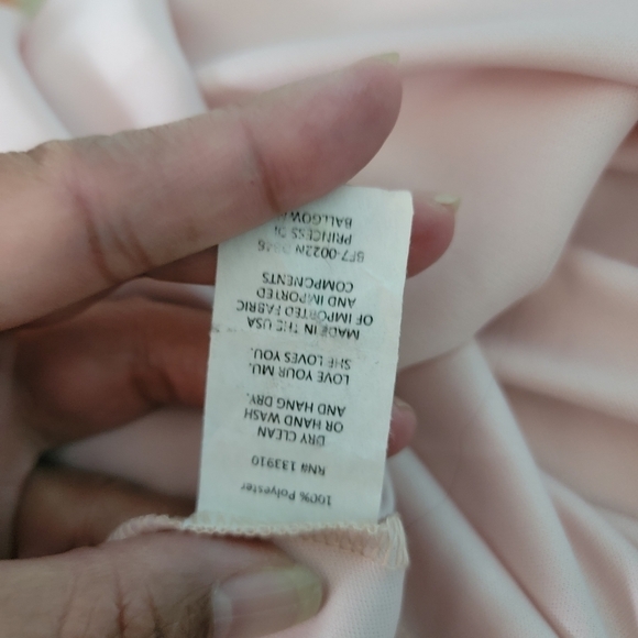 Show Me Your MUMU Princess Ariel Maxi Skirt Sz L Baby Pink Lined Side Zip Boho - Picture 10 of 11